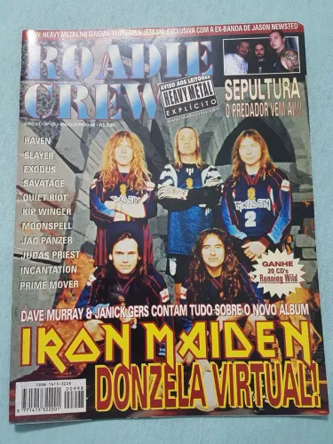 Revista Rodie Crew Iron Maiden Ano 01 N° 09 Maio/Junho 98