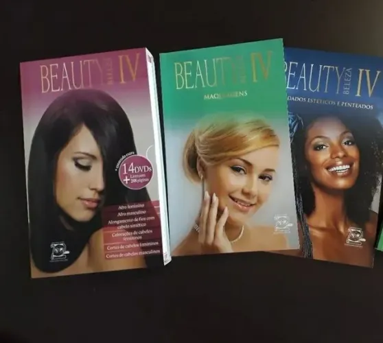 Kit livro de Salão de beleza com 14 DVD