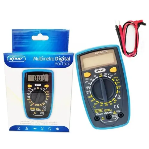 (NOVO) Multímetro Digital Knup KP-AA033