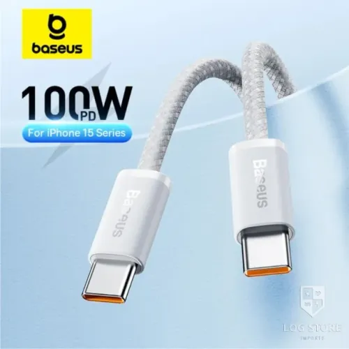 Cabo USB C para USB C PD 100W 20V/5A Baseus Quick Charge 1 metro Carregamento Turbo