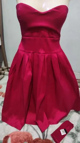 Vestido festa tomara que caia Tam P Novo