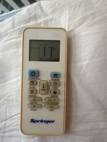 Controle remoto de Ar condicionado Springer / Carrier
