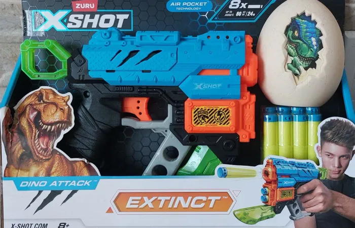 Brinquedo Novo Lançador de dardos X Shot Dino Attack Tipo Nerf