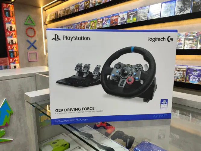 Volante PS5 Logitech G29 Novo PS5, PS4,PS3,PC Loja física Curitiba desde 1997