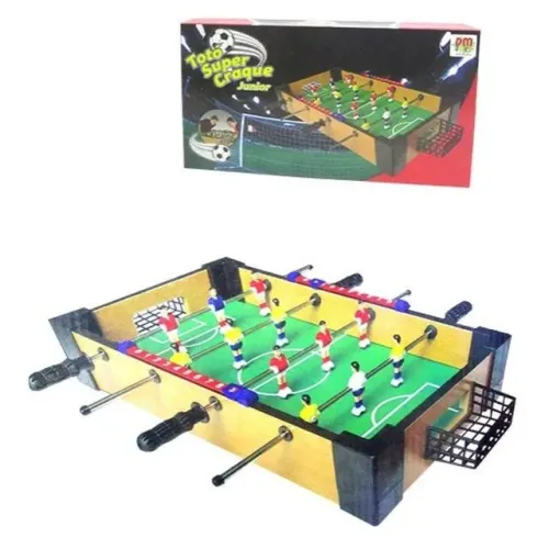 Jogo De Futebol Toto Pebolim Super Craque Junior 40x22x7cm