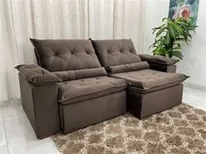 Sofá retrátil reclinável Alusa