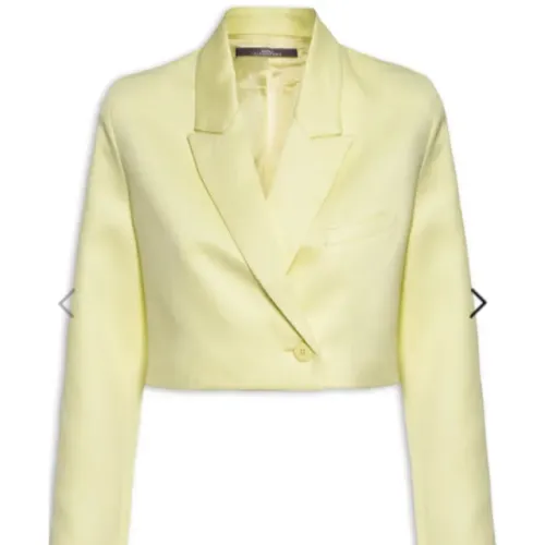 Blaizer feminino cropped chá verde Animale 