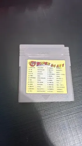 Cartucho game boy com 24 jogos