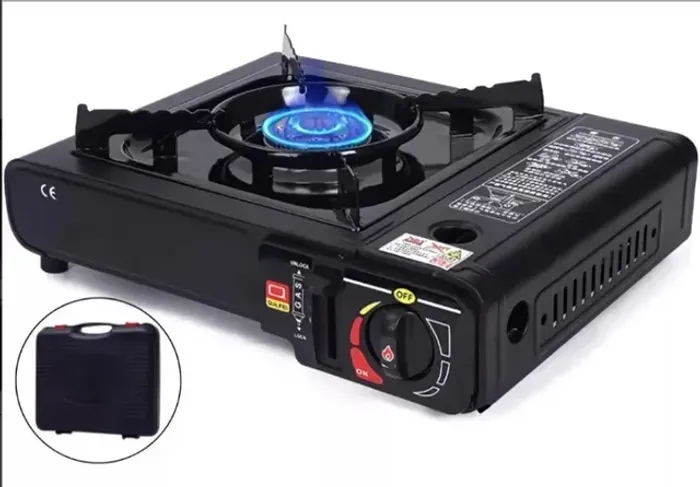 Fogareiro Flex Fogão Refil Portátil Maleta Cozinha Camping - 