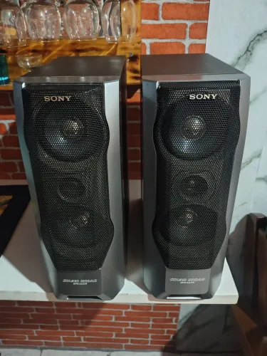 Caixas Sony boockshelf 3 vias impecável. leia 