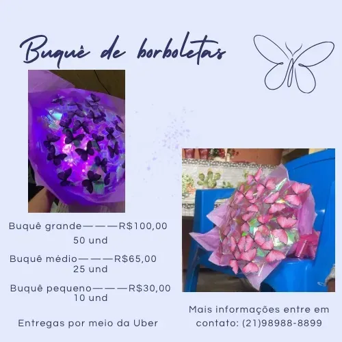 Buquê de borboletas