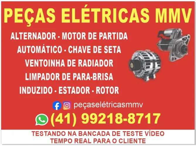 Alternador, motor de partida gol g5, corsa, astra ,ap, ranger , palio, celta,