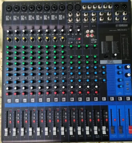 mesa de som yamaha MG16XU caixa original, Nota fiscal, certificado garantia divido cartão