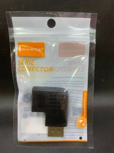ADAPTADOR CONVERSOR DP MACHO P/FÊMEA A DIREITA