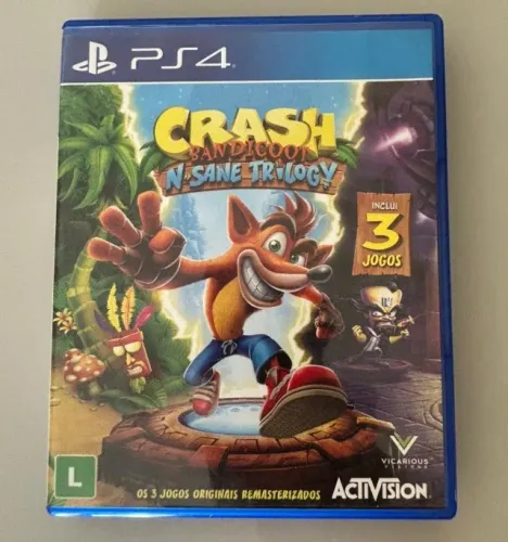 Crash Bandicoot N? Sane Trilogy - PS4 | Mídia Física Original