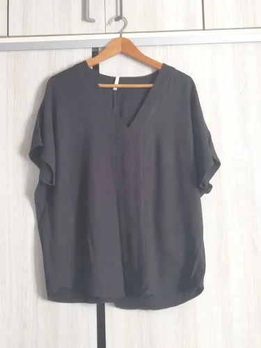 Blusa Preta de Algodão - Tamanho M