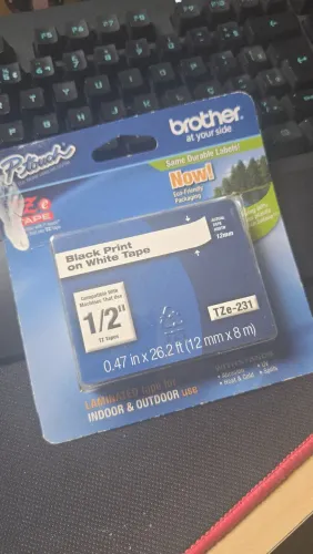 Fita para rotuladora Brother TZe Tape 1/2"