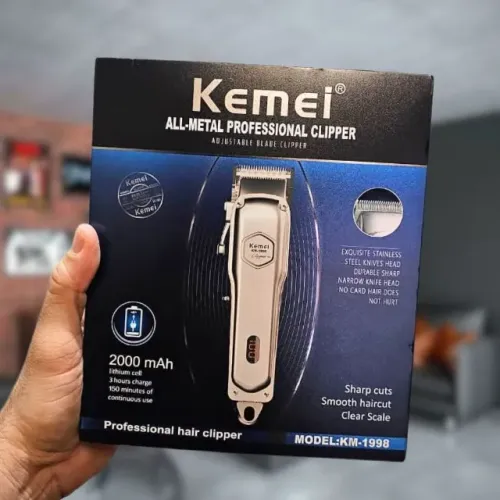 Kemei KM1998 Maquina De Cortar Cabelo Profissional Sem Fio Original