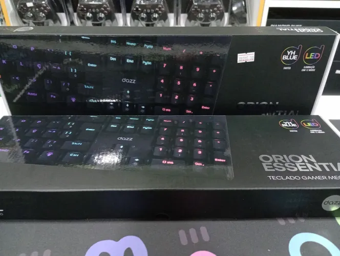 Teclado Gamer Mecânico Orion Essencial Dazz - RGB - Switch Azul
