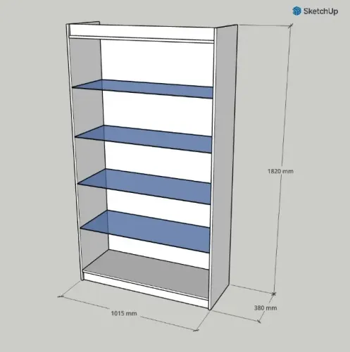 Estante sem porta, pronto entrega