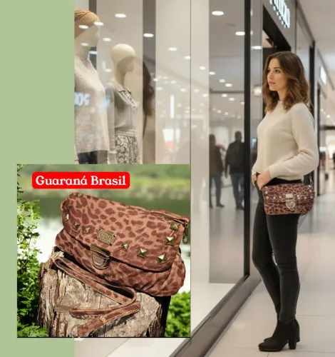 Bolsa de Ombro Guarana Brasil - Onça