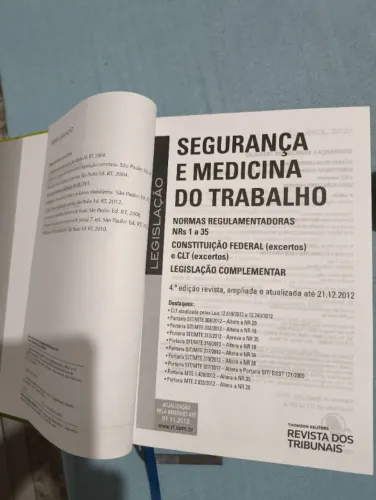 Livro  Segurança e medicina do trabalho 