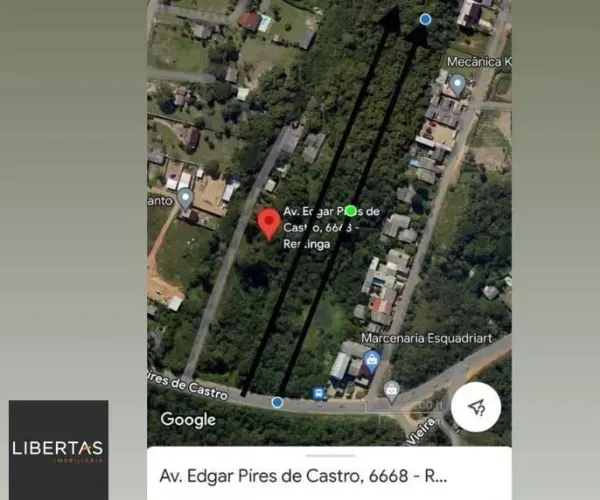 Terreno Av Edgar Pires de Castro medindo 7982,61m²