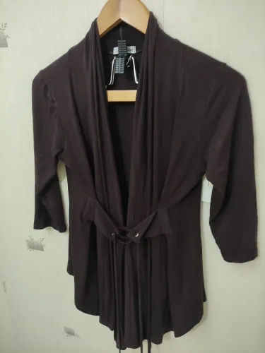 QUARTA MARÉ BLUSA ALONGADA TAM G 44 35,00<br>marrom