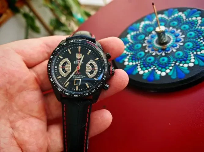 Relógio tipo Tag Huer Grand Carrera RS2 AAA+ Ceramica Quartz
