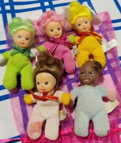 Coleção de Bonecas fofoletes da estrela Vintage Miniaturas