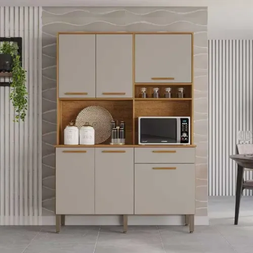 Armário Cozinha New Siena 5 Portas Abrir 1 Porta Basculate 1 Gaveta DIRETO DE FÁBRICA!