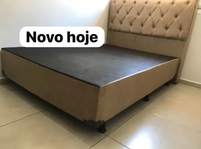 Cama box suporte (casal) novo