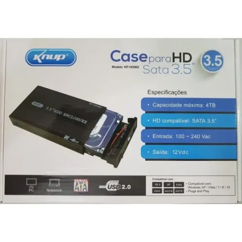 Case HD 3.5" para USB