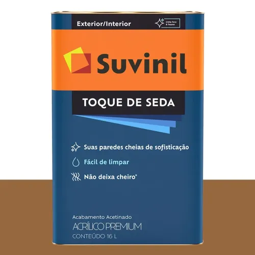 Tinta Acrílica Acetinada Suvinil Açúcar Queimado 16 L
