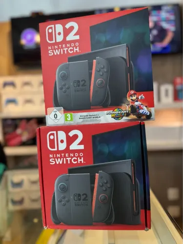 Nintendo Switch 2 Versão sem jogo e Versão com Mario Kart Word