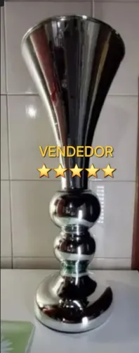 Vaso Decorativo vidro cromado