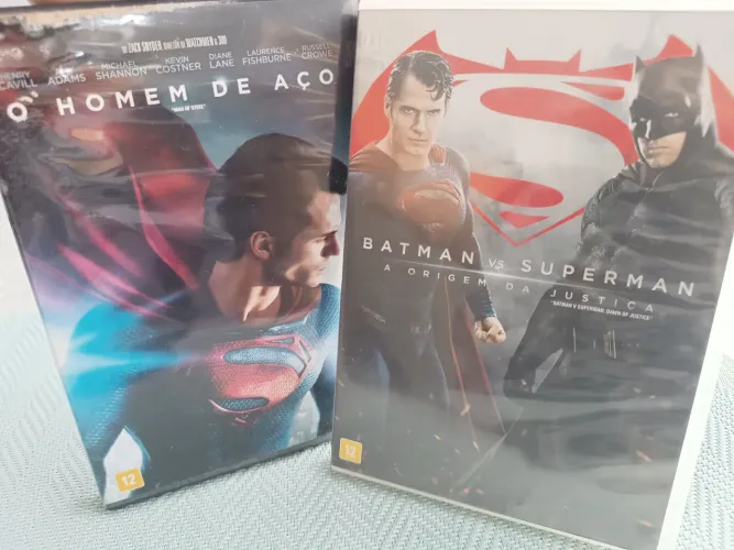 2 Dvds: Batman vs Superman: A Origem da Justiça e Homem de Aço