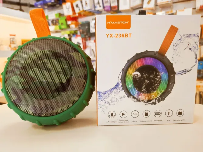 Caixa de Som Bluetooth Portátil Impermeável H'MASTON YX-236BT