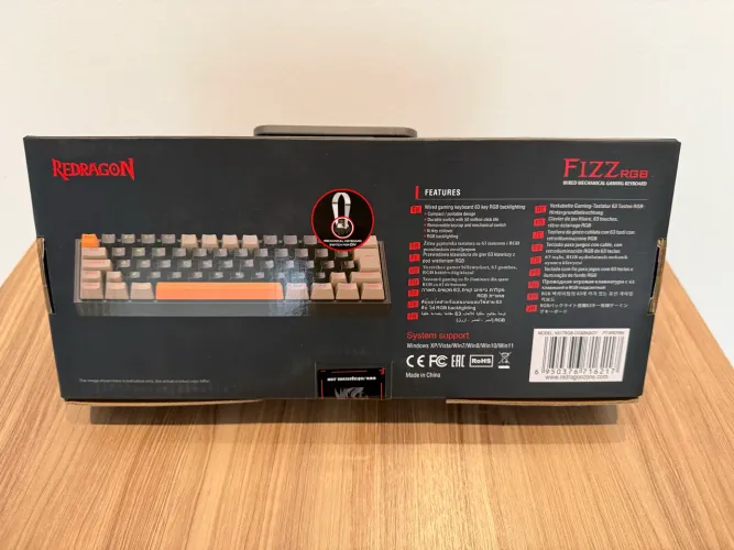 Teclado Gamer Redragon Fizz RGB Brown