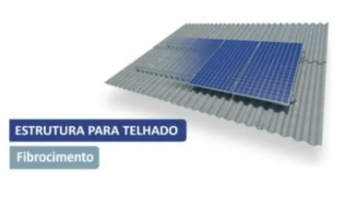 Kit Estrutura Solar Fibrocimento A Pronta Entrega