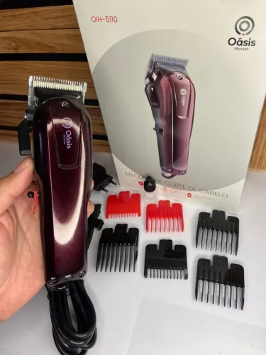 Máquina de Cortar Cabelo sem Fio Vinho - Oásis OIH-5110