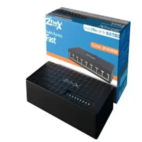 Switch 10/100 8 Portas 2flex    com fonte      1925     d242