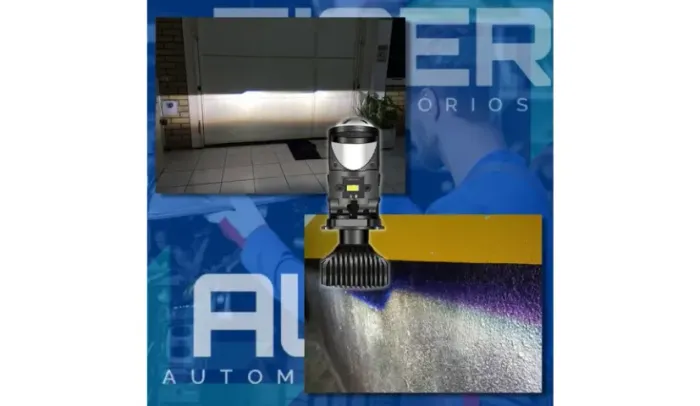 Par de Lâmpadas Super Led Projetor - Linha de Corte Foco Potente