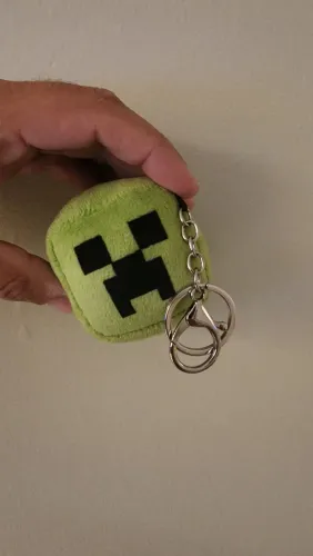 Chaveiro pelúcia creeper minecraft rener
