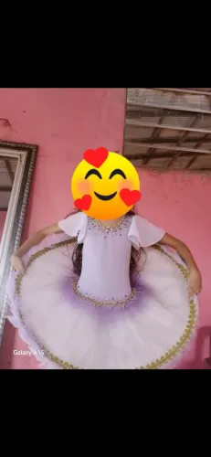 Tutu de balé infantil tamanho : 8 anos