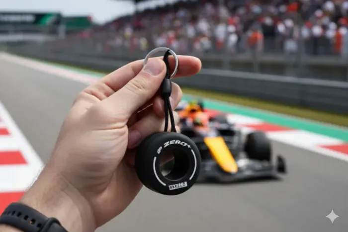 Chaveiro Pirelli de borracha f1 formula 1 GP Sao Paulo.