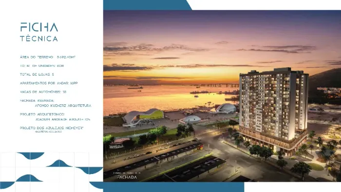 Condomínio The Pier Residencial - Apto 1, 2 e 3 quartos no centro de Niterói