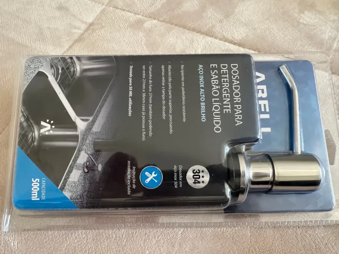 Dosador Detergente Sabão Líquido Inox  ARELL