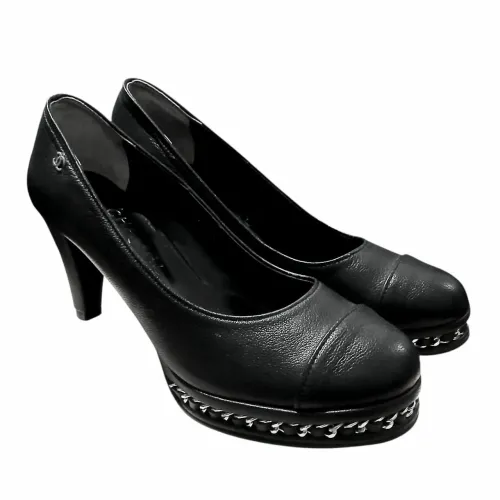 Scarpin chanel original preto tam 39