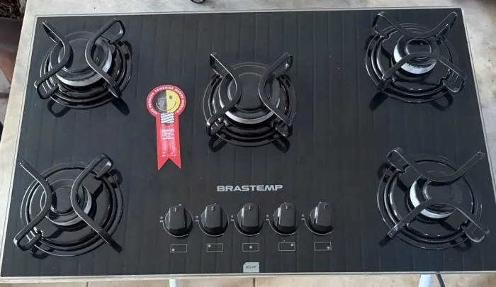 Fogão cooktop Brastemp 5 bocas seminovo acendimento elétrico conservadissimo 